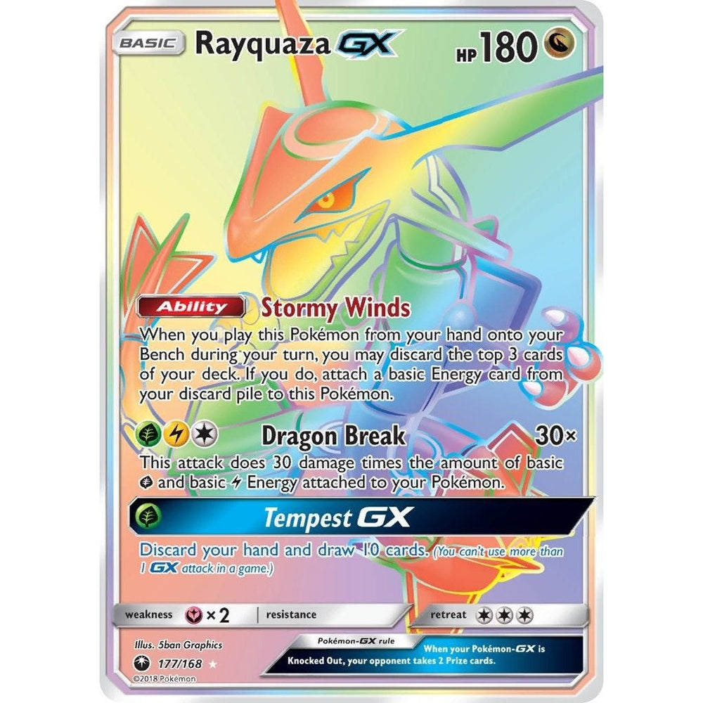 Rayquaza GX (Secret) (177/168) (CES)