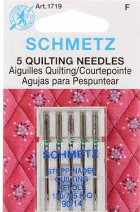SCHMETZ #1719 Quilting Needles Carded - 90/14 - 5 Pieces — Cottage Quilting Ltd.