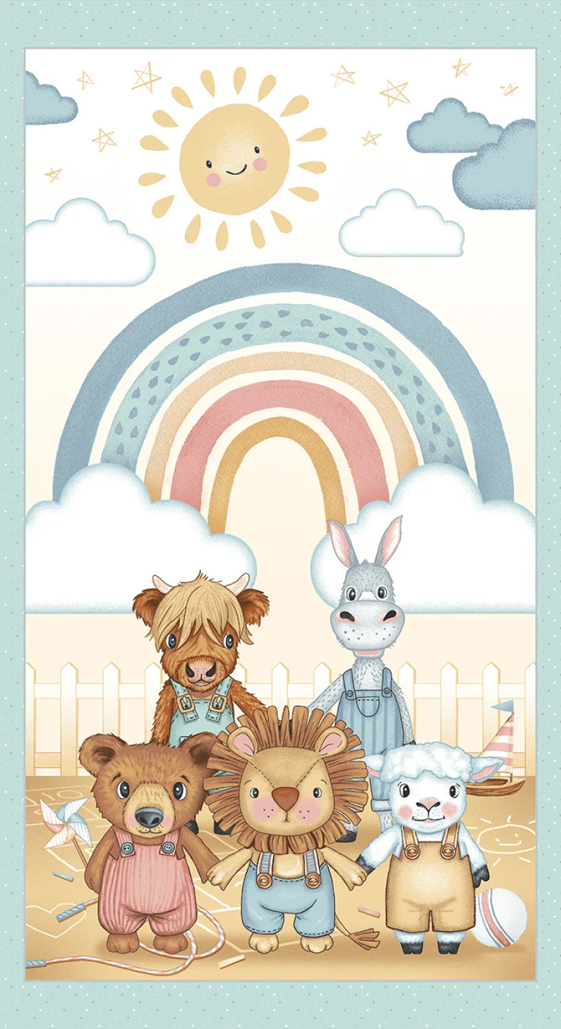 Boho Buddies - Jaune Clair Panneau Animal - 1724P-44