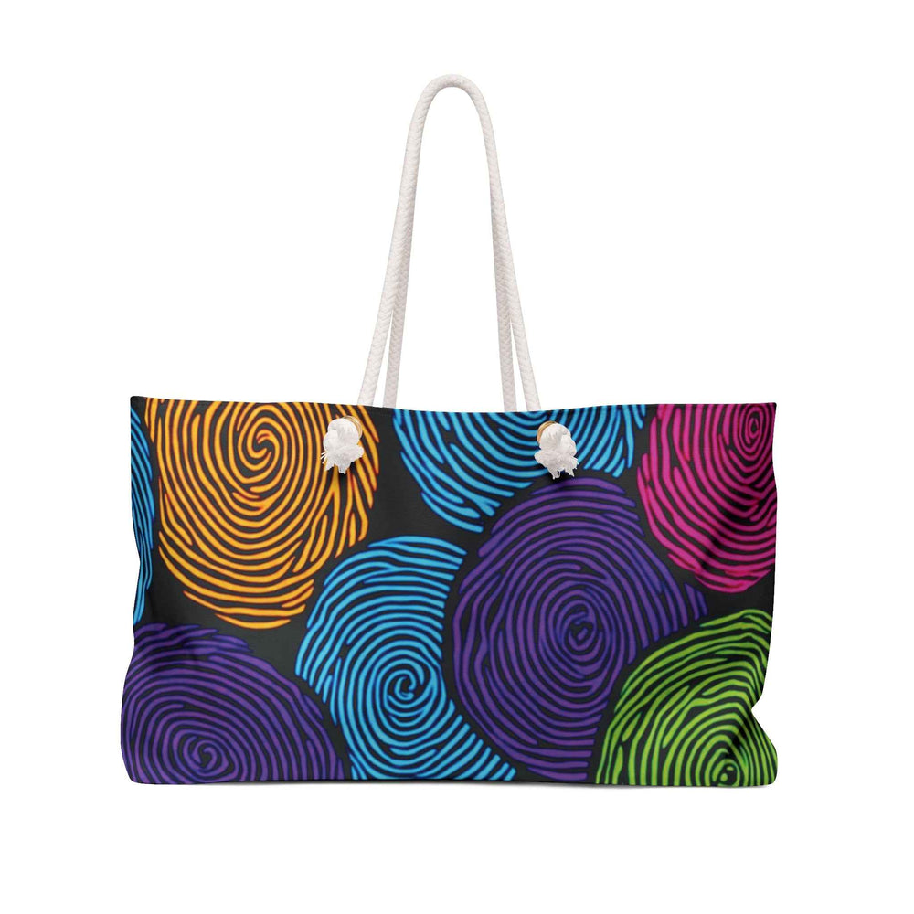 Colorful Swirl Circles Weekender Bag | Bright Abstract Pattern | Busy Mom Carryon | Mother Gifts
