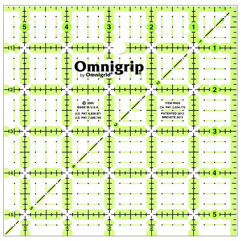 Omnigrip Square Ruler 5.5" x 5.5" — Cottage Quilting Ltd.