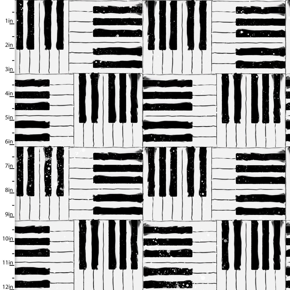 Connie Haley - Rhythm & Hues - Piano Keys - 17997-WHT-CTN-D
