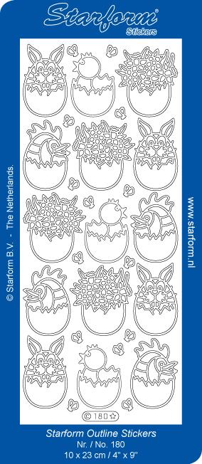 Stickers décoratifs - Personnages Œufs de Pâques