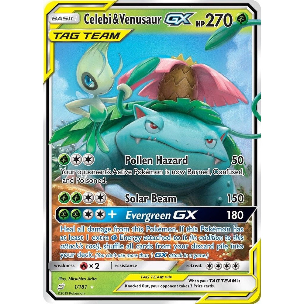 Celebi & Venusaur GX (1/181) (SM9)