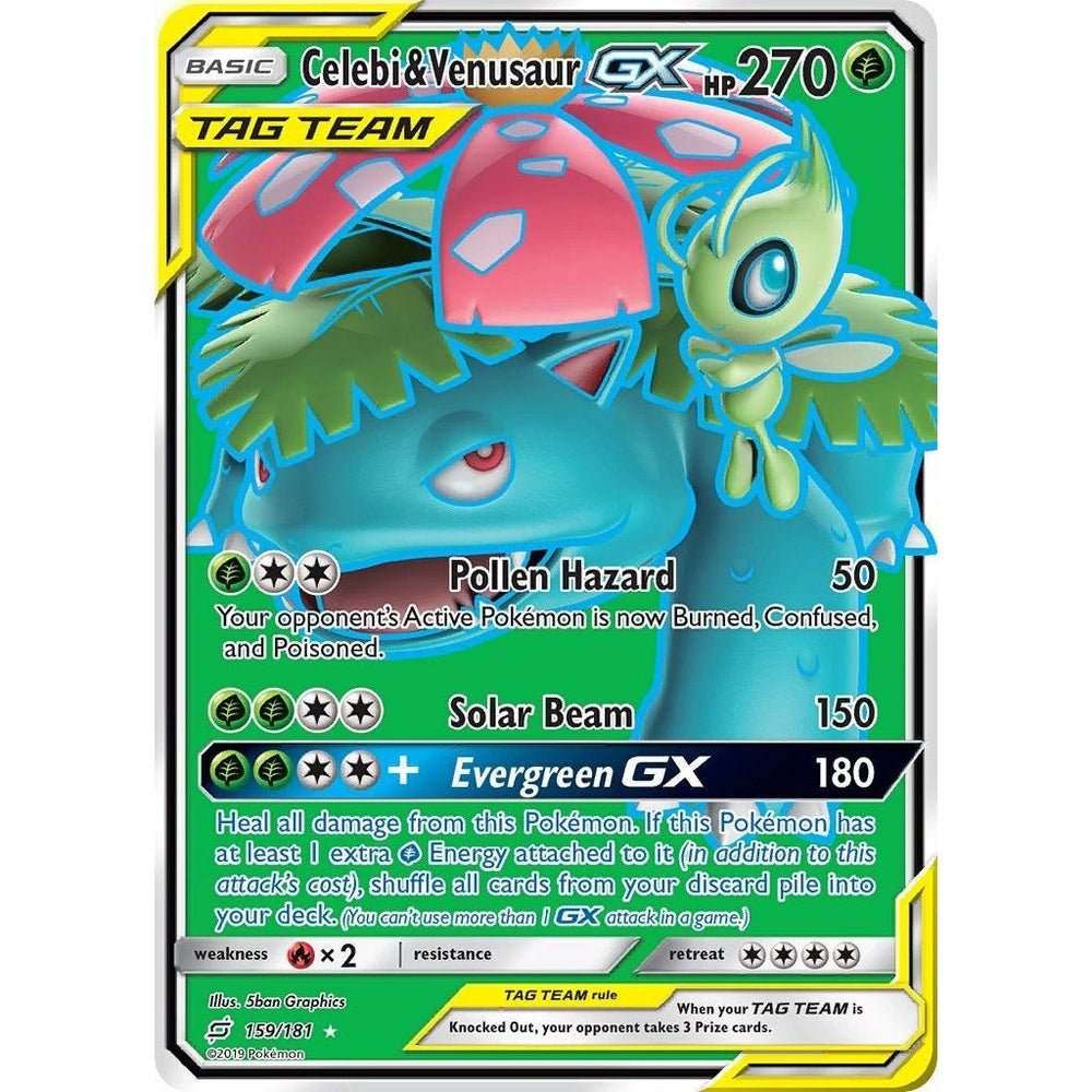 Celebi & Venusaur GX (Plein Art) (159/181) (SM9)