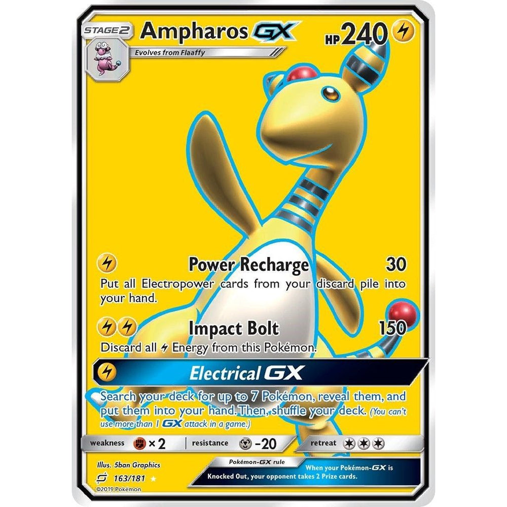 Ampharos GX (Full Art) (163/181) (SM9)