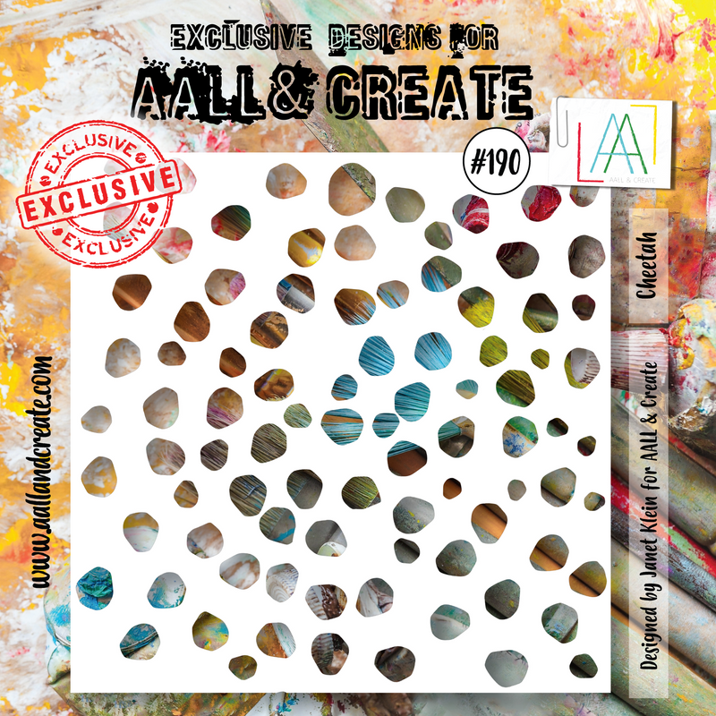 AALL and Create #190 - Pochoir 15x15 cm - Guépard