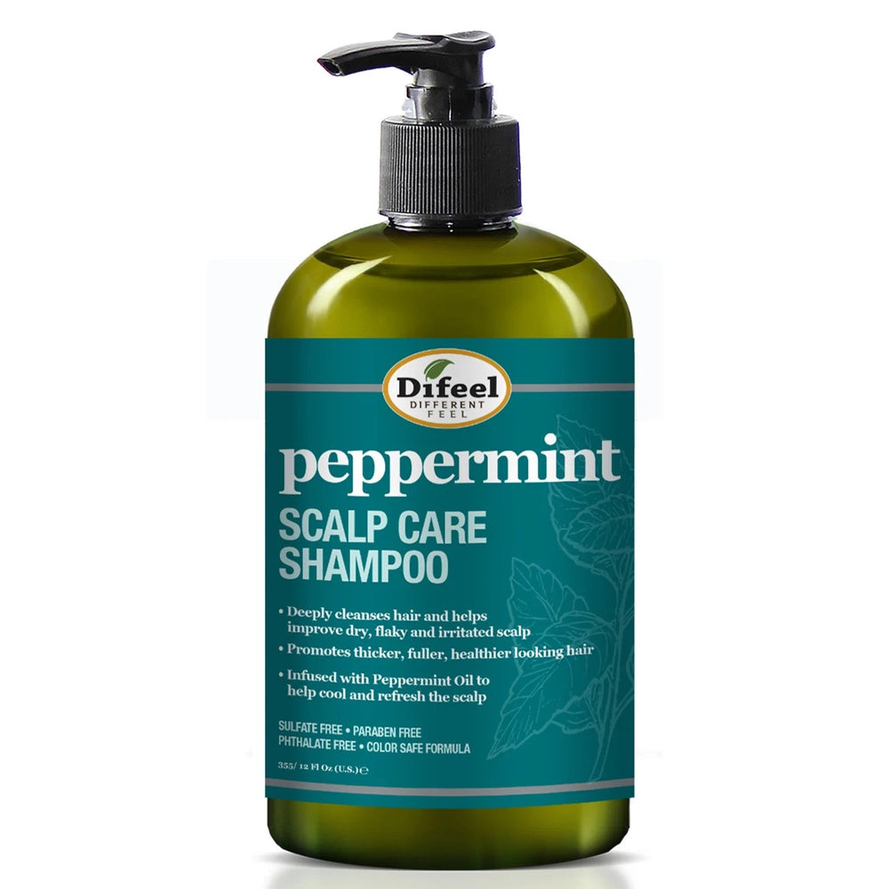 Shampooing DIFEEL Soin du Cuir Chevelu à la Menthe Poivrée 355 ml.