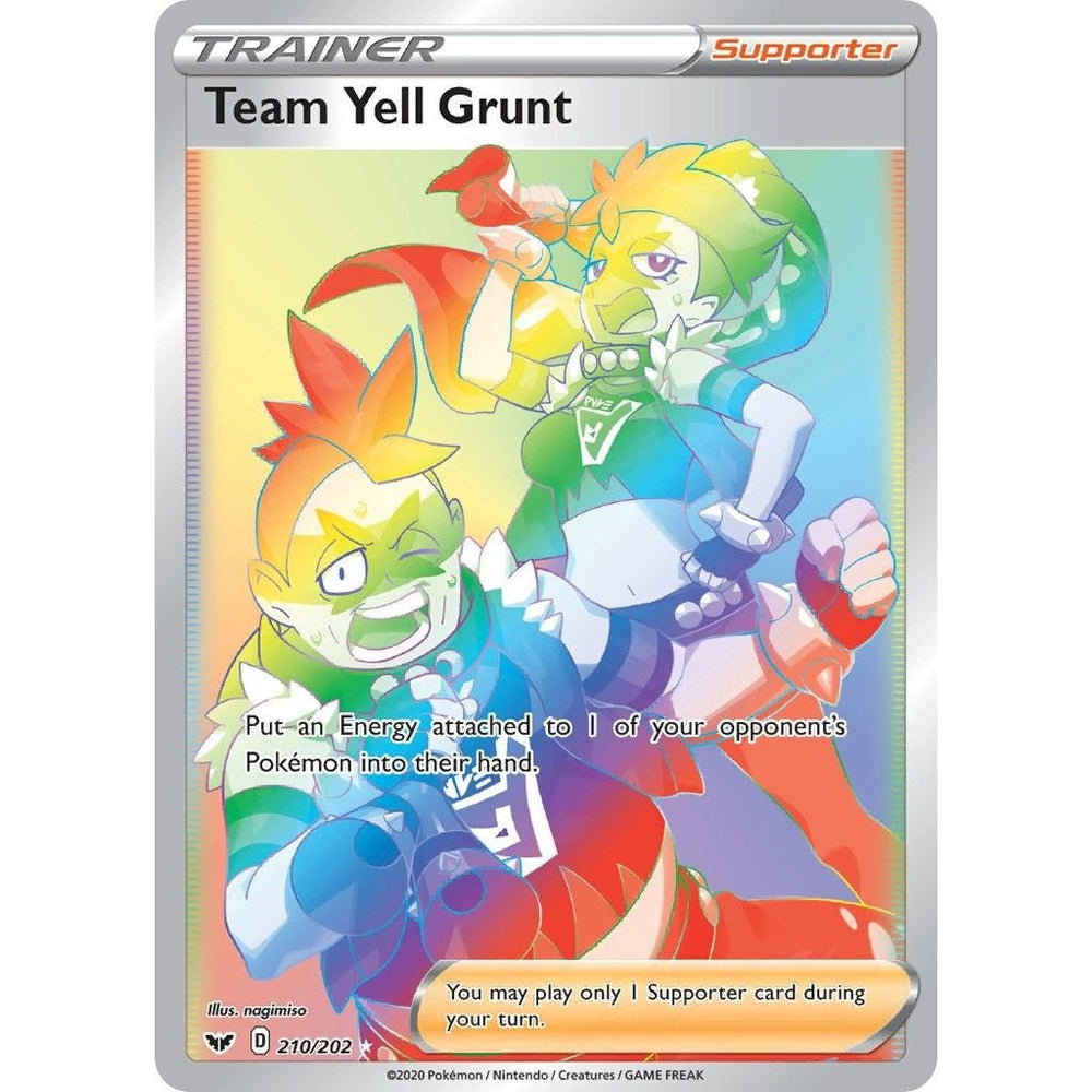 Team Yell Grunt (Secret) (210/202) (SWSH01)