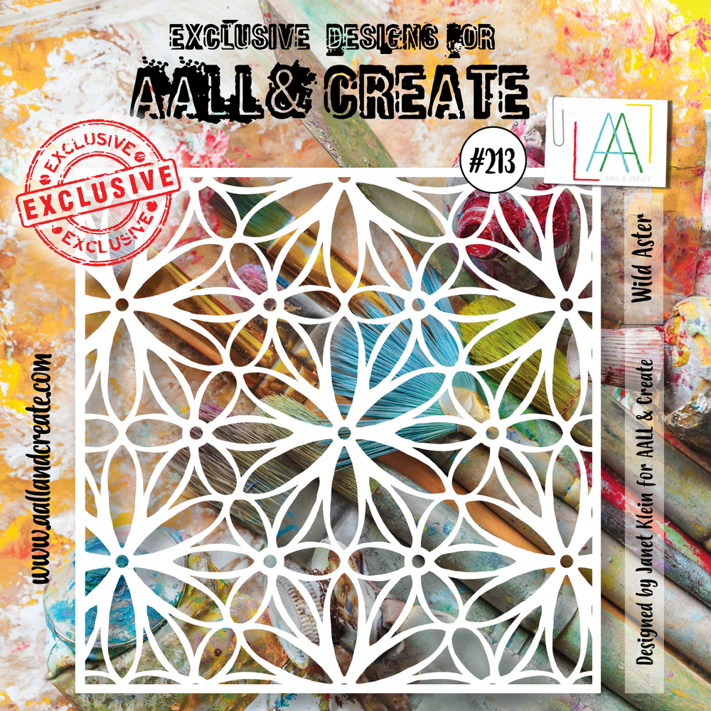 Pochoir AALL and Create 15x15cm - 213 - Wild Aster