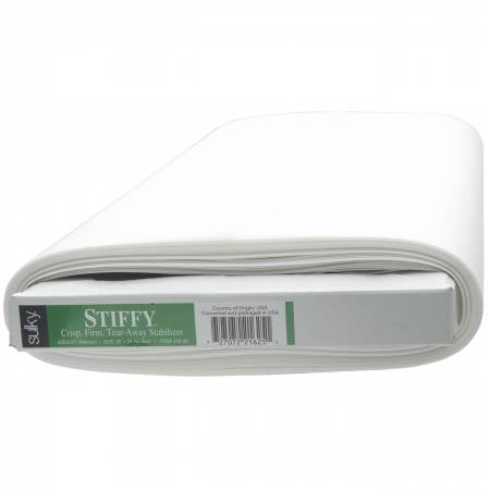 Sulky Stiffy Firm Tear-Away Stabilizer White — Cottage Quilting Ltd.