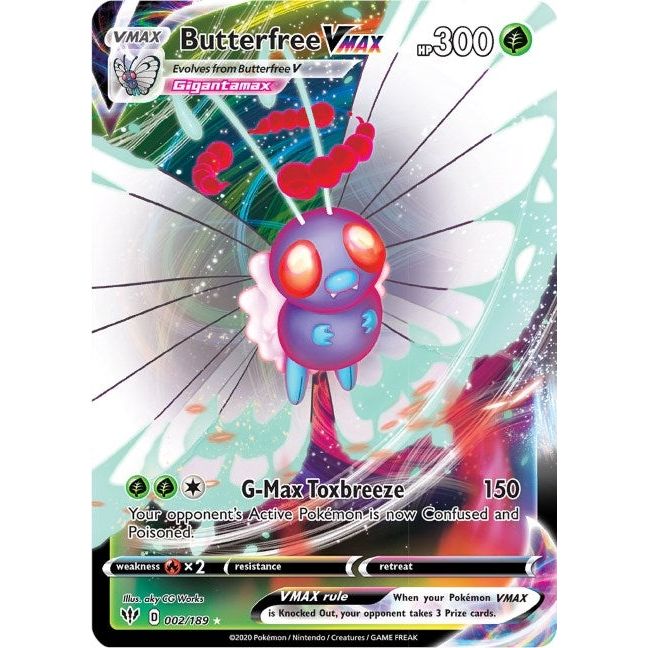 Butterfree VMAX (002/189) (SWSH03)