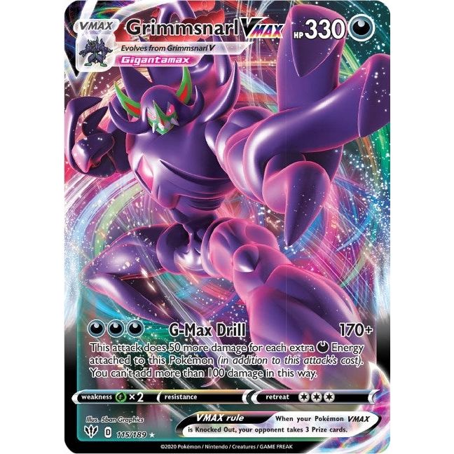 Grimmsnarl VMAX (115/189) (SWSH03)