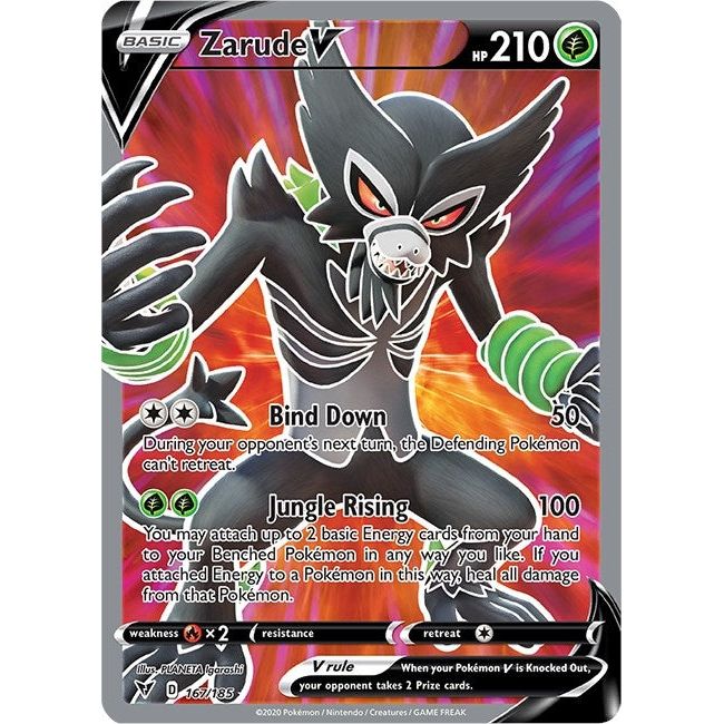 Zarude V (Full Art) (167/185) (SWSH04)