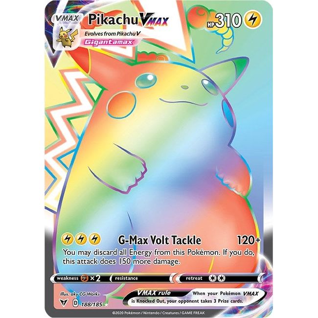 Pikachu VMAX (Secret) (188/185) (SWSH04)