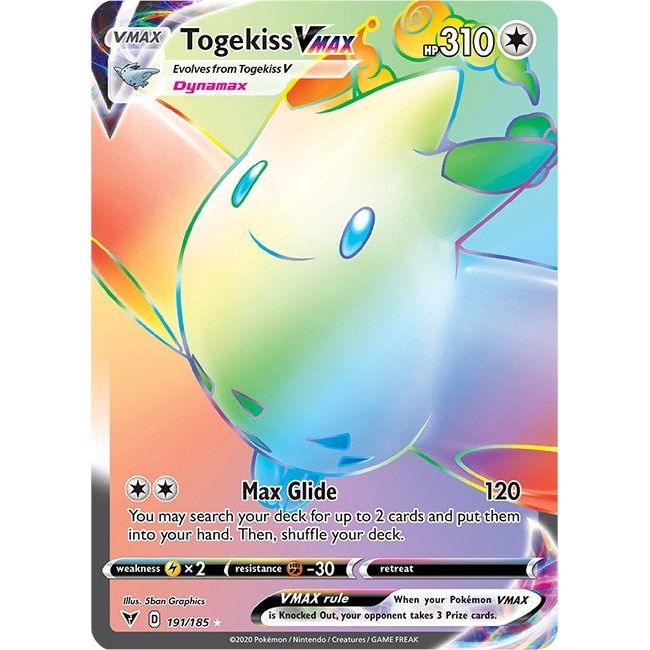 Togekiss VMAX (Secret) (191/185) (SWSH04)