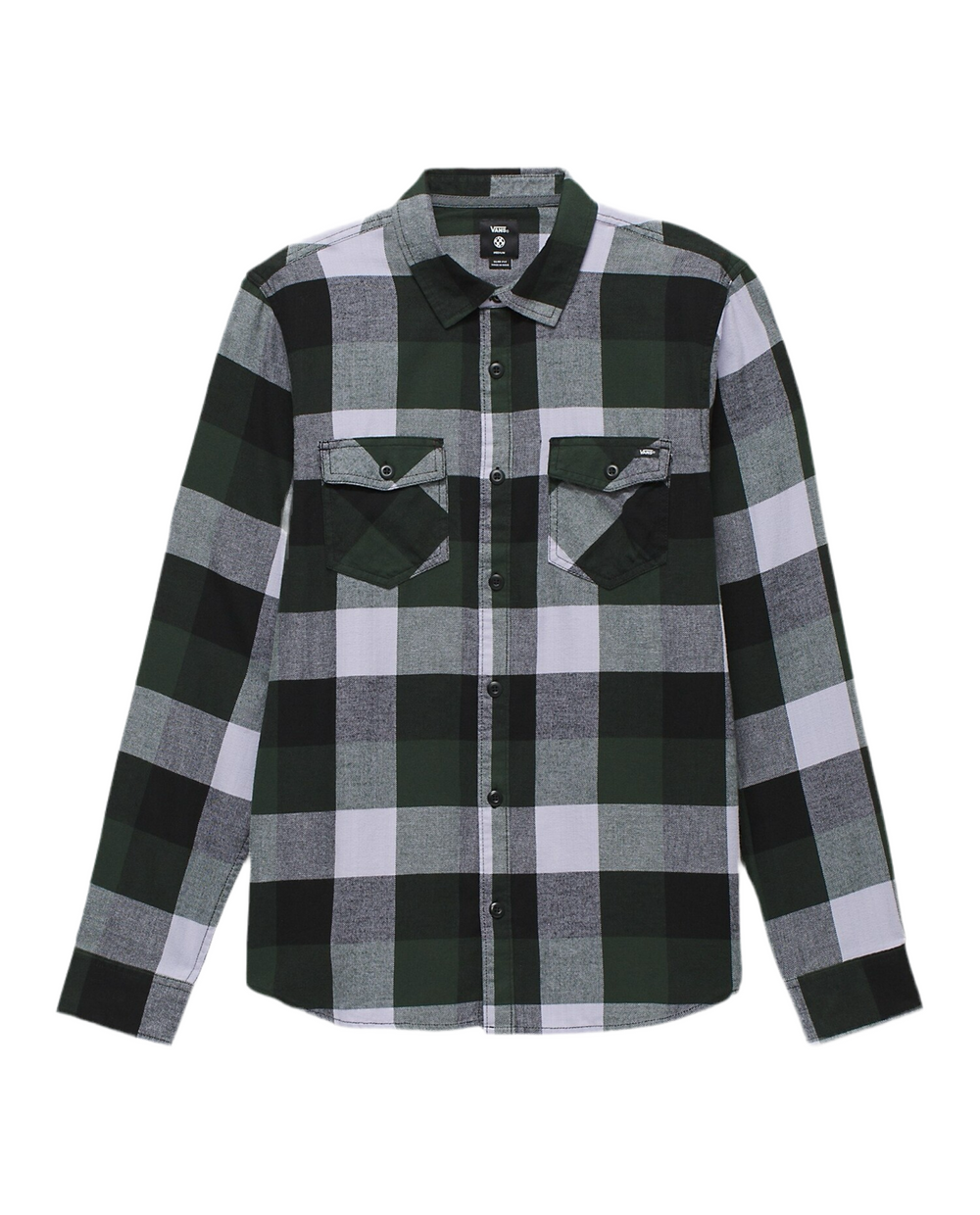 Vans 'Box' Flannel Shirt - Black/Forest/Lavender