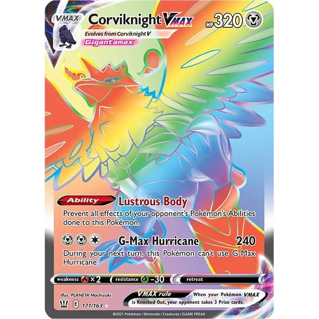 Corviknight VMAX (Secret) (171/163) (SWSH05)