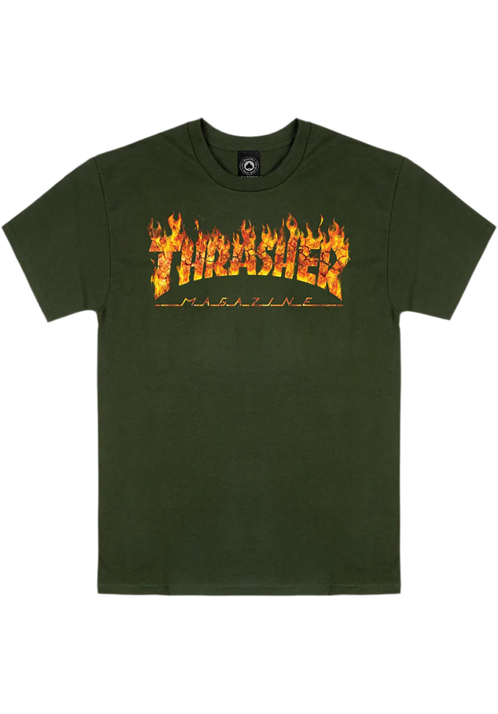 T-shirt 'Inferno' Thrasher - Vert Forêt