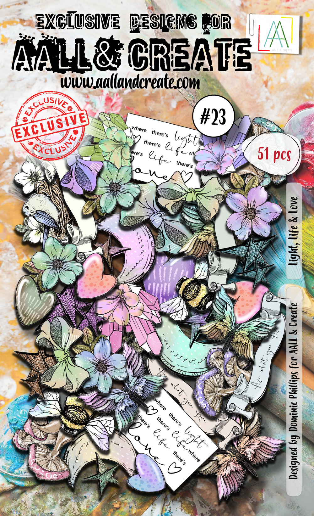 AALL and Create Ephemera Die-Cuts - 23 - Light, Life & Love