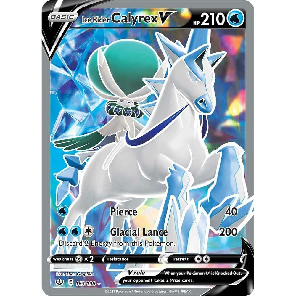 Ice Rider Calyrex V (Full Art) (163/198) (SWSH06)