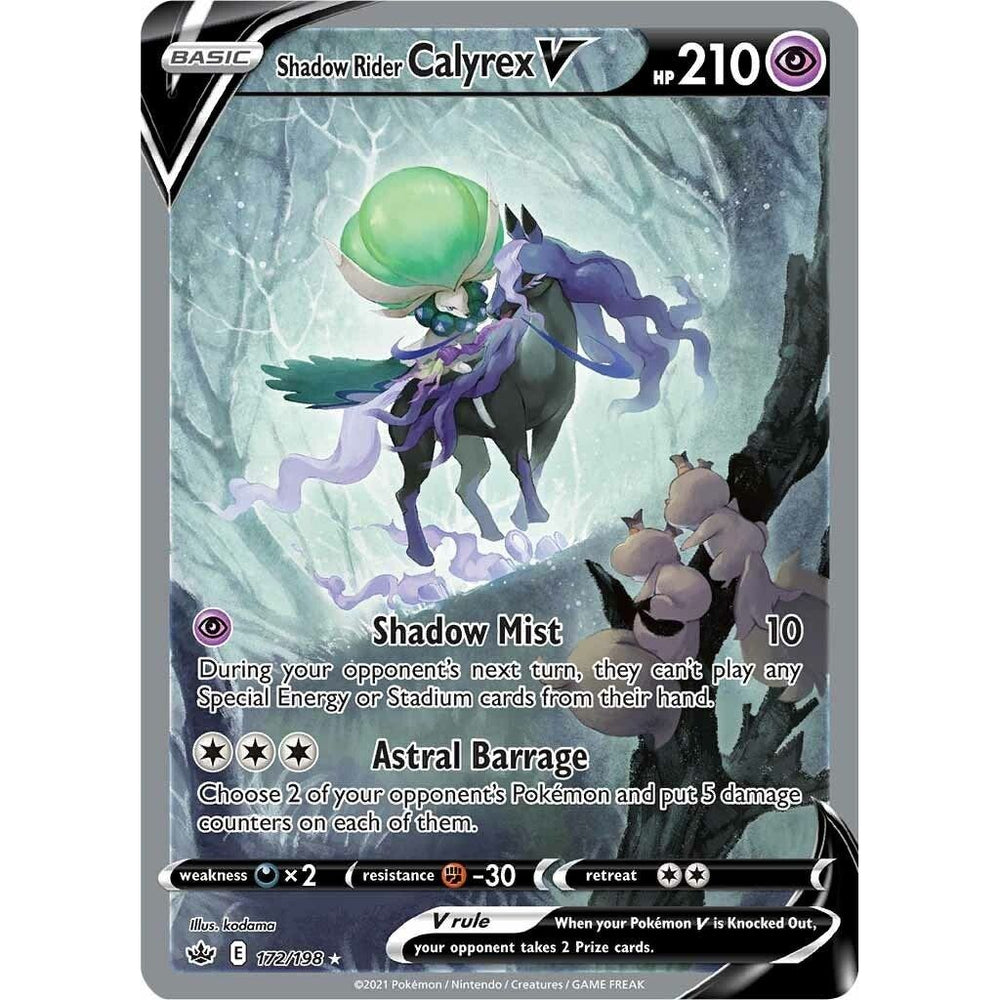 Calyrex Cavalier Spectral V (Art Alternatif Complet) (172/198) (SWSH06)