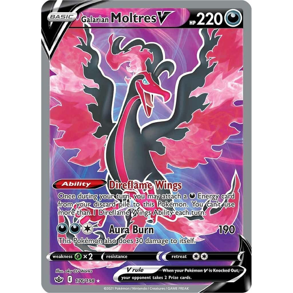 Moltres de Galar V (Art Complet) (176/198) (SWSH06)