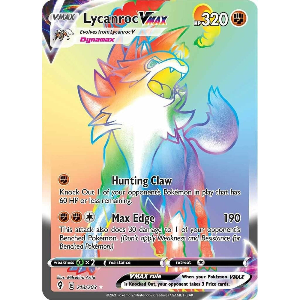 Lycanroc VMAX (Secret) (213/203) (SWSH07)