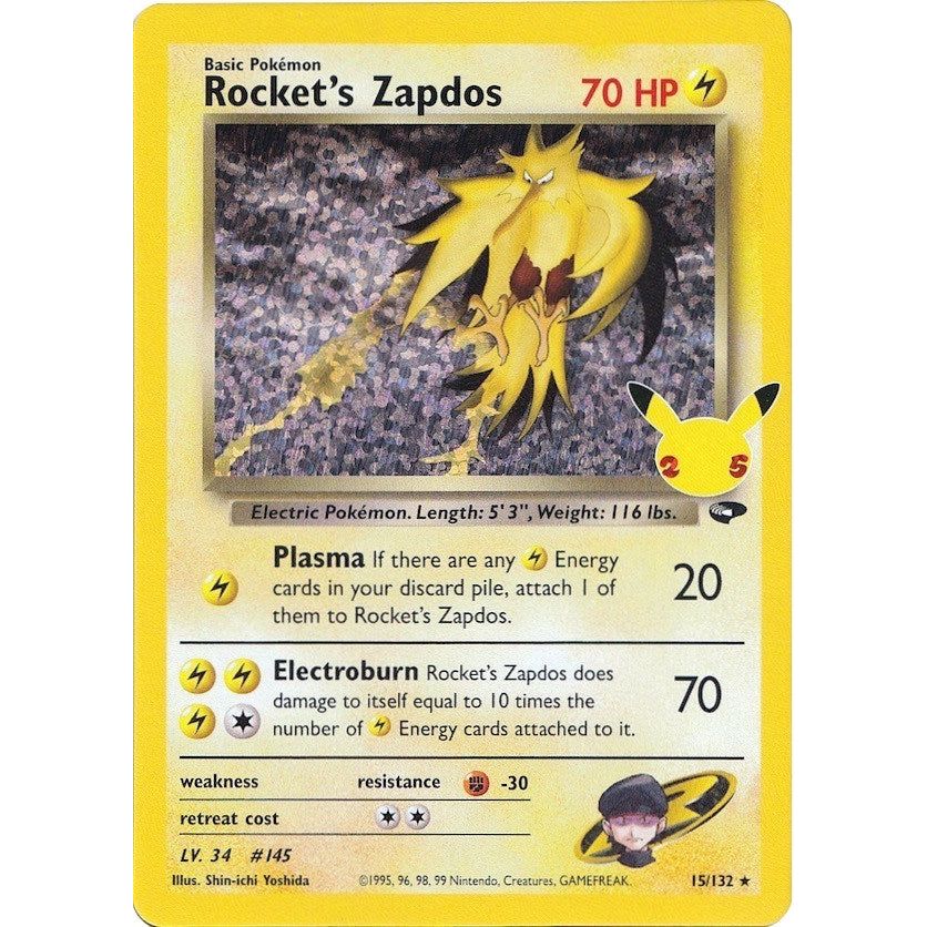 Rocket's Zapdos (15/132) (CCC)