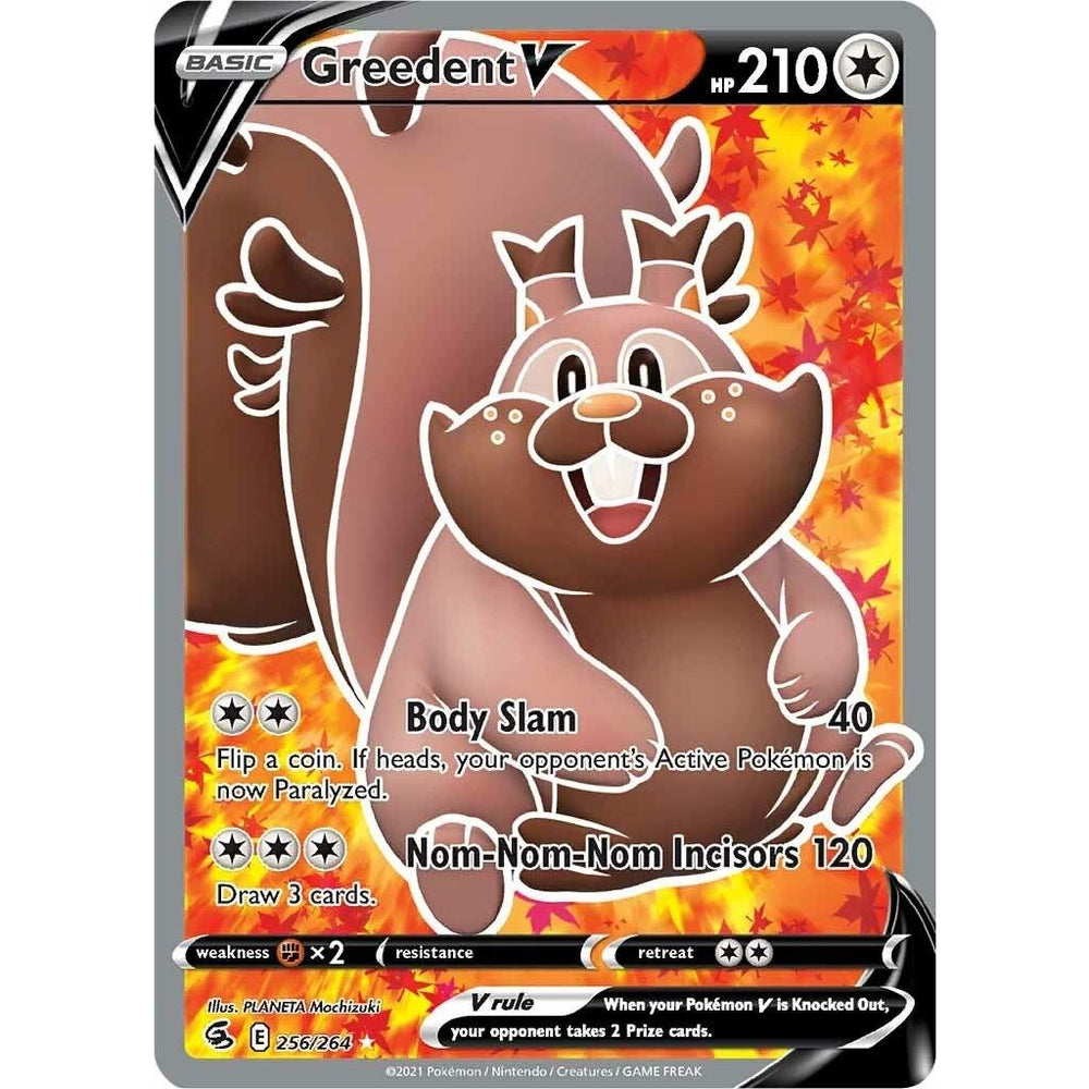 Greedent V (Full Art) (256/264) (SWSH08)