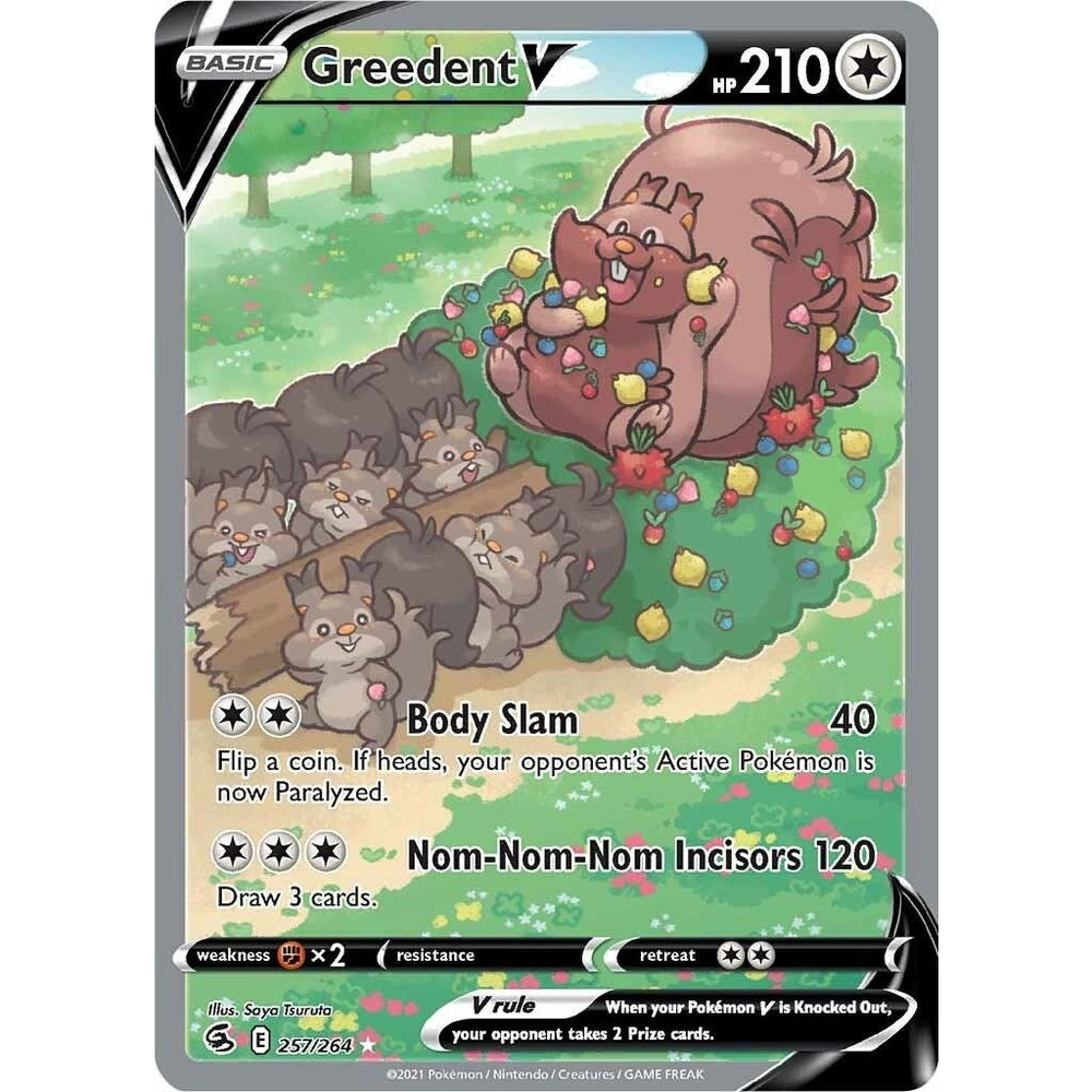 Greedent V (Alternate Full Art) (257/264) (SWSH08)