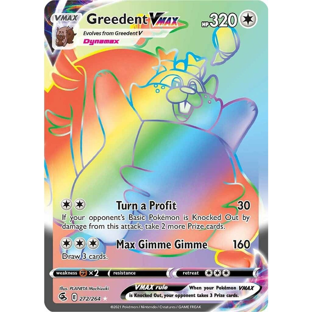 Greedent VMAX (Secret) (272/264) (SWSH08)