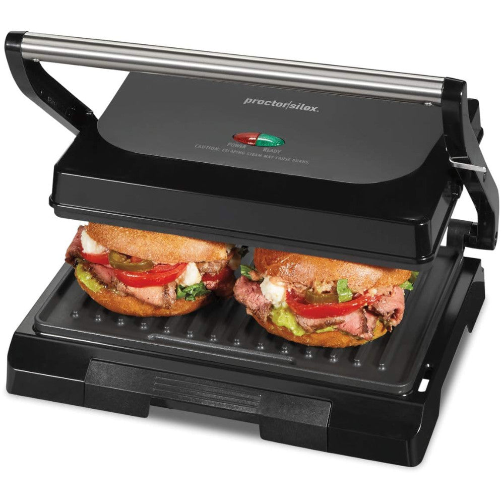 PROCTOR SILEX 25440PSC Gril d'intérieur compact pour 4 paninis et machine à sandwichs