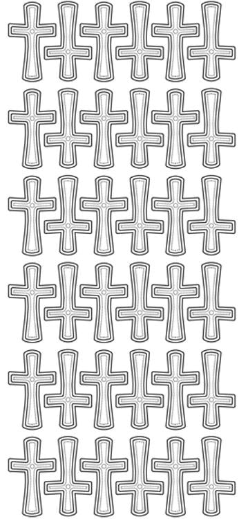 Autocollants pelables - Croix grandes