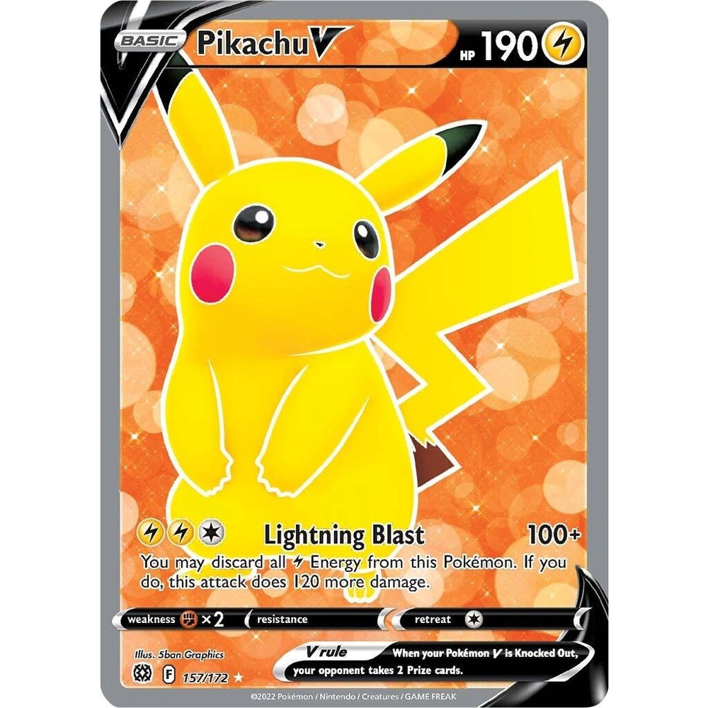 Pikachu V (Full Art) (157/172) (SWSH09)