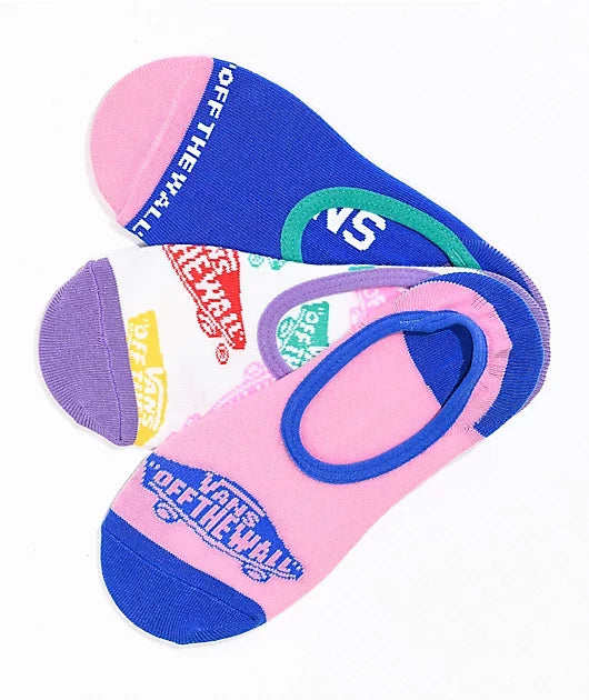 Chaussettes invisibles Vans 'Canoodle' - Multicolore (3 paires) (Femme)