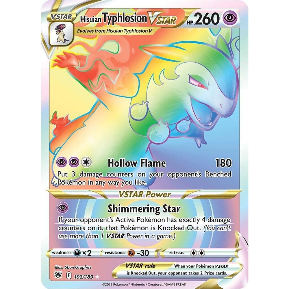Typhlosion de Hisui VSTAR (Secret) (193/189) (SWSH10)