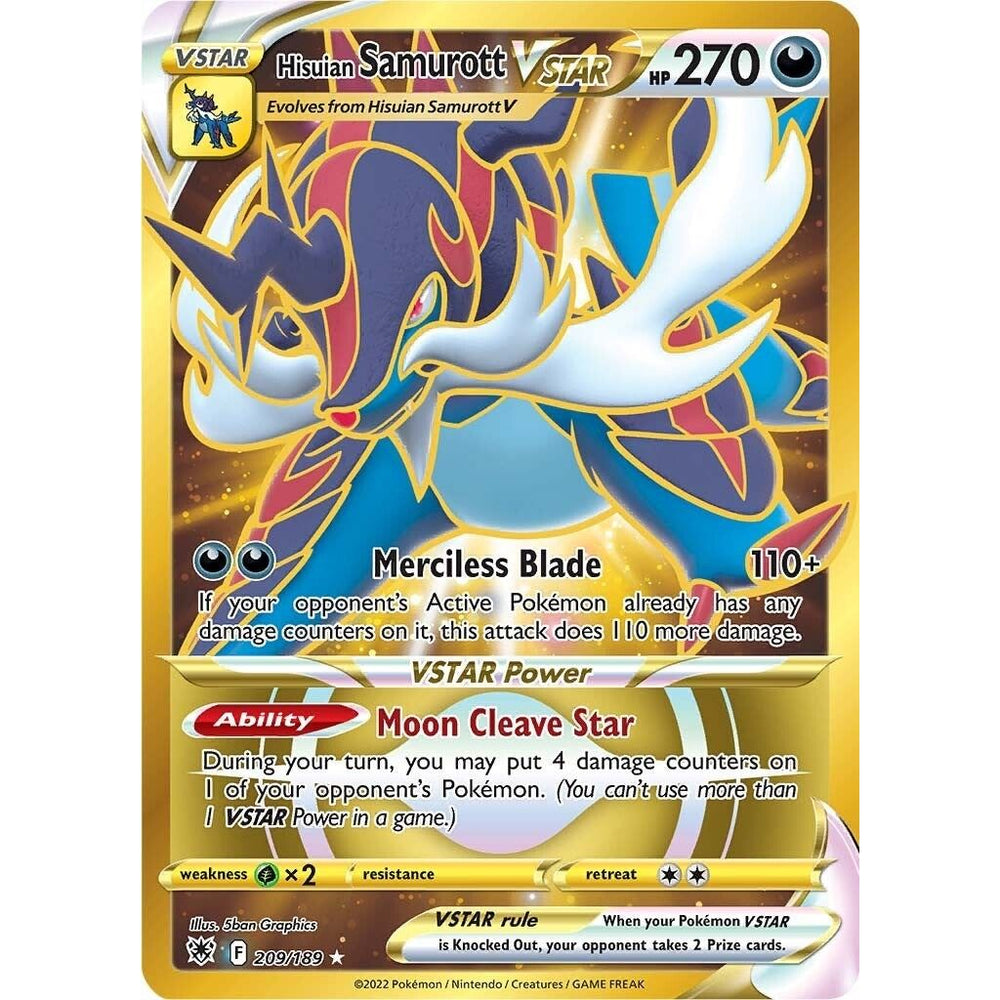 Samurott d'Hisui VSTAR (Secret) (209) (209/189) (SWSH10)