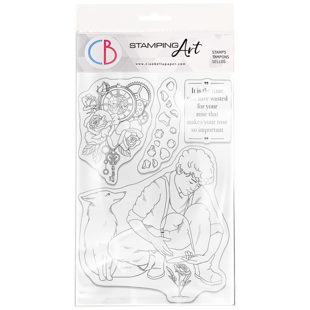 Ciao Bella Clear Stamp Set 10x15 cm La rose