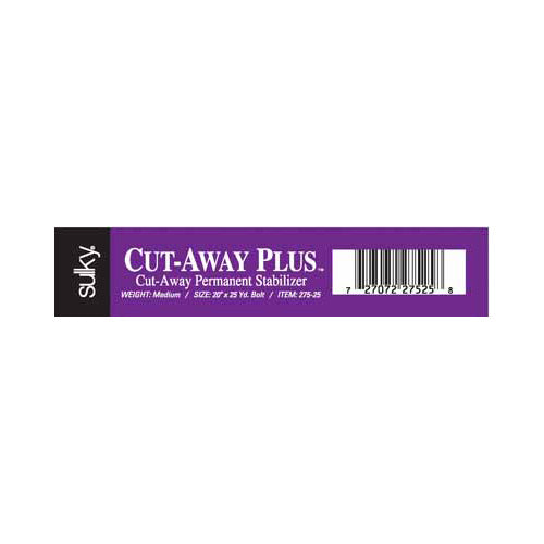SULKY Cut-AwayPlus - White - 20" wide — Cottage Quilting Ltd.