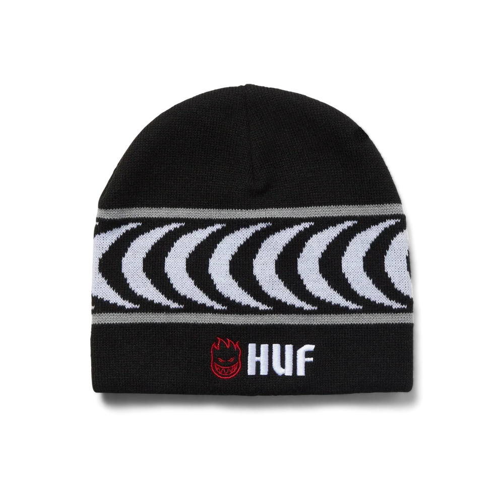 HUF x Spitfire Skull Beanie - Black