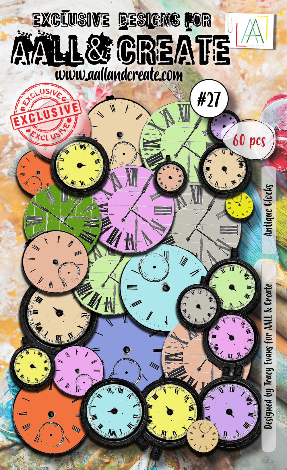 AALL and Create Ephemera Die-Cuts - 27 - Antique Clocks — Ecstasy Crafts