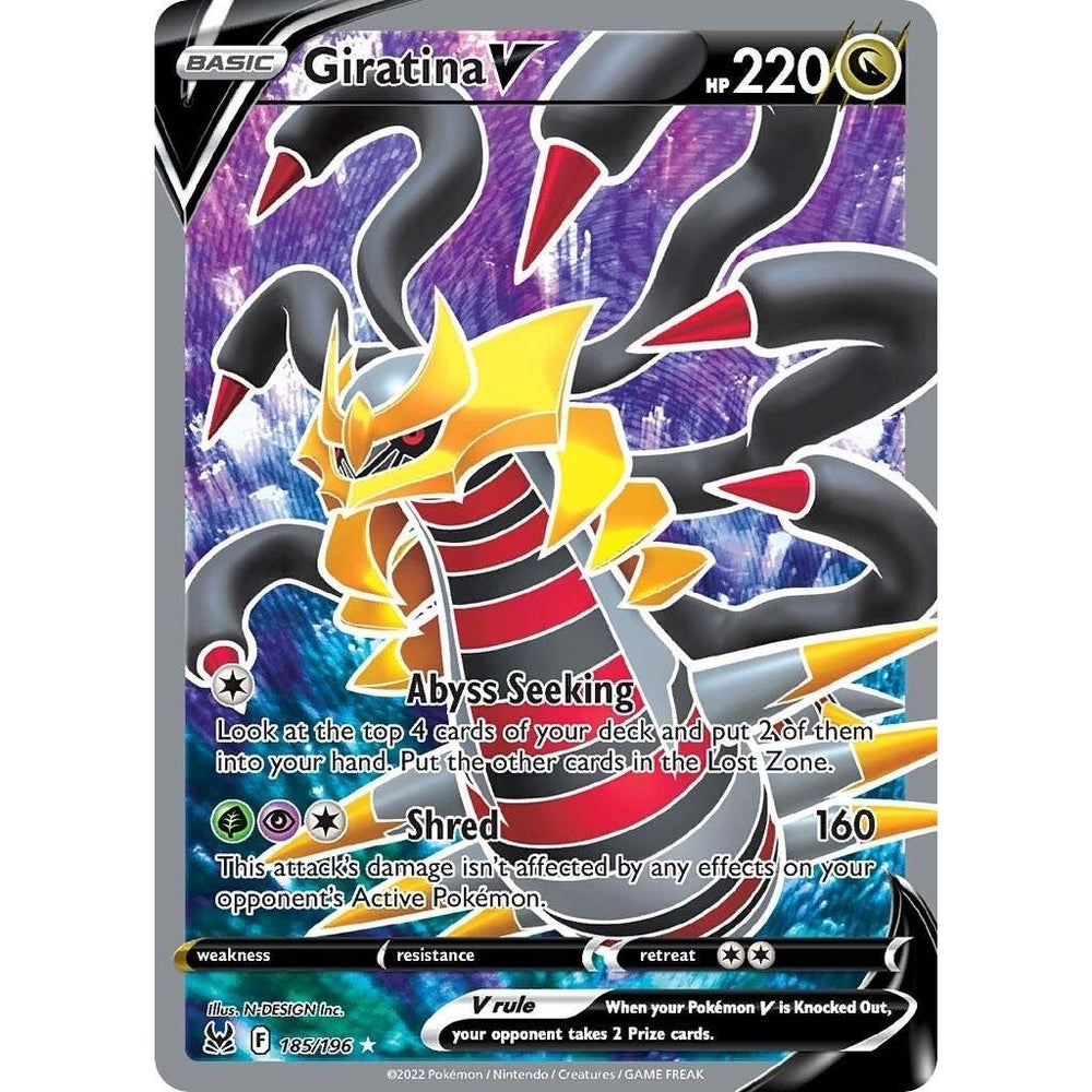 Giratina V (Full Art) (185/196) (SWSH11)
