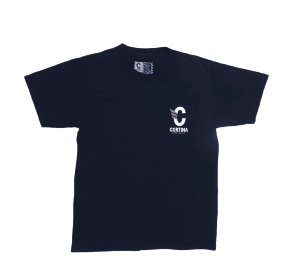 T-shirt 'Stack Logo' de Cortina Bearing Co - Marine