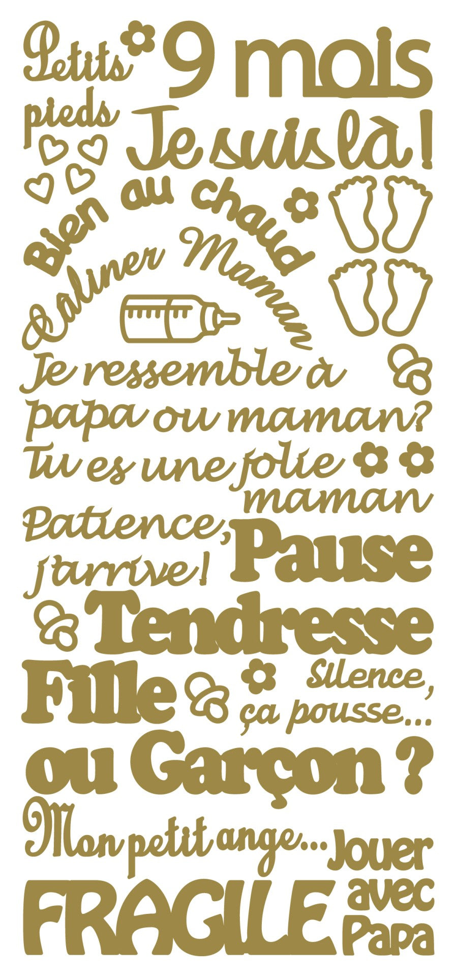 Peel Off Stickers - Je Suis La