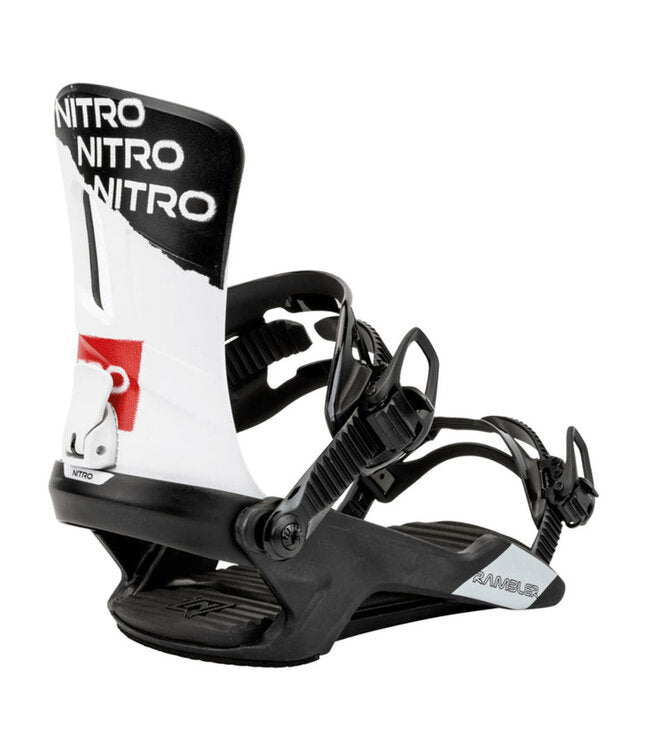 Fixations de snowboard Nitro 'Rambler' - Blanc
