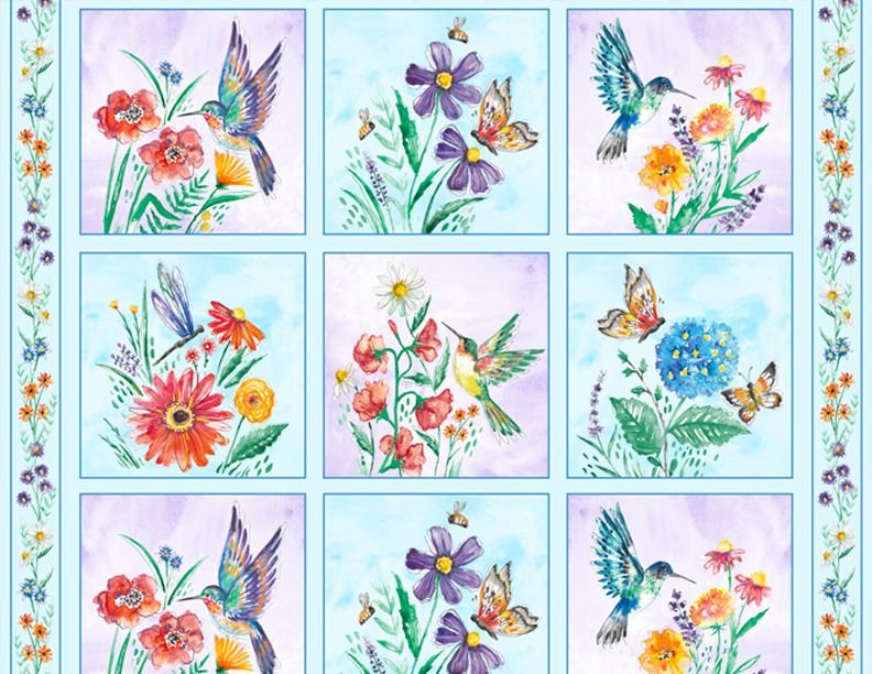 Fanciful Flight by Wilmington Prints -Craft Panel Multi — Cottage Quilting Ltd.