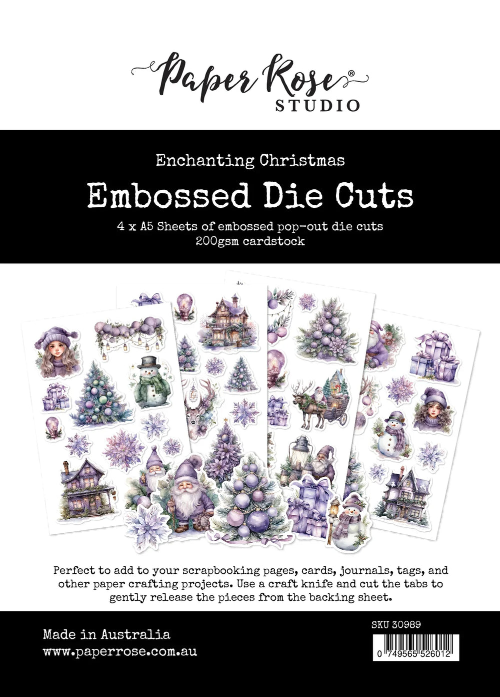Enchanting Christmas Embossed Die Cuts