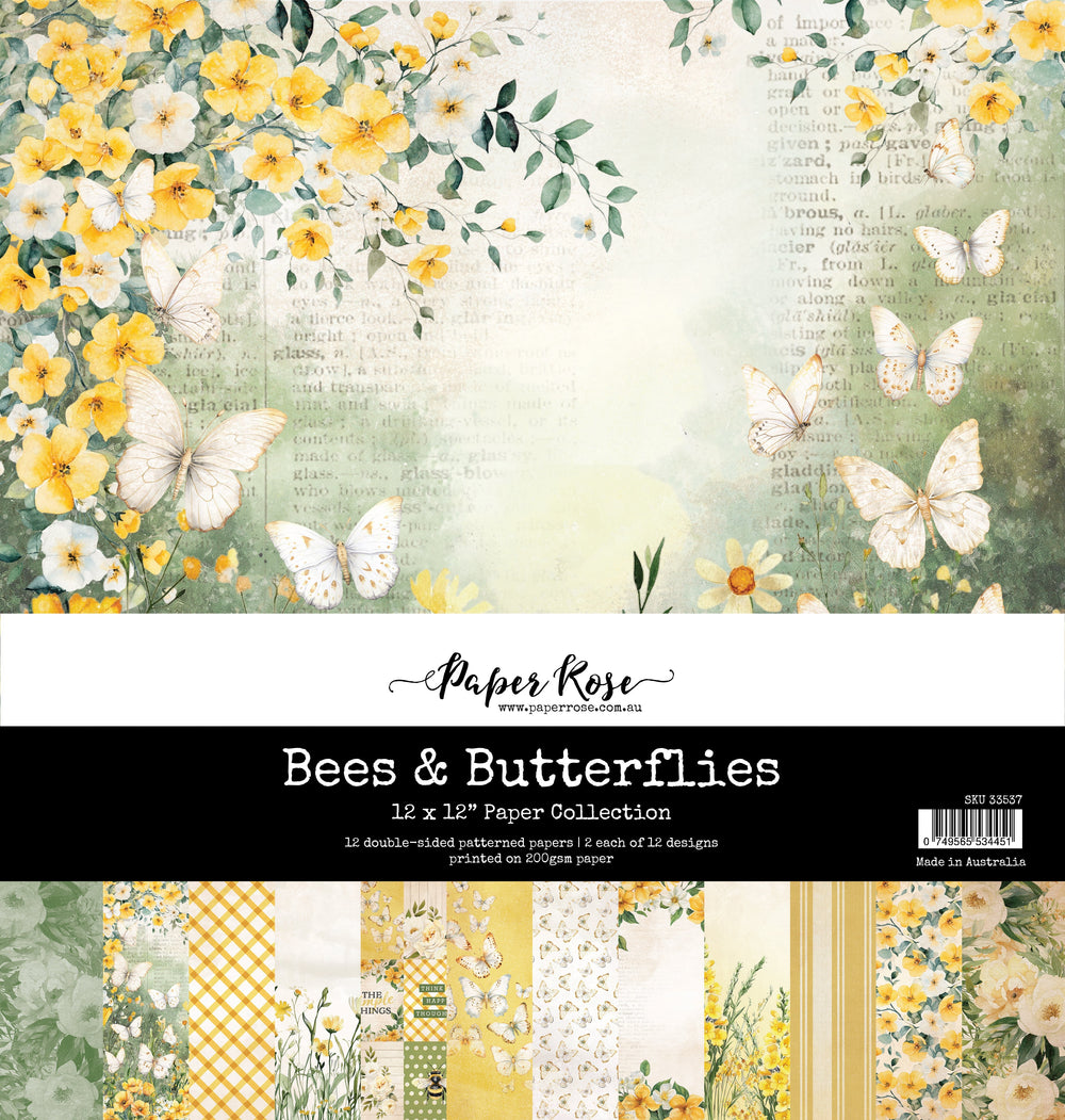Bees & Butterflies 12x12 Paper Collection 33537 — Ecstasy Crafts