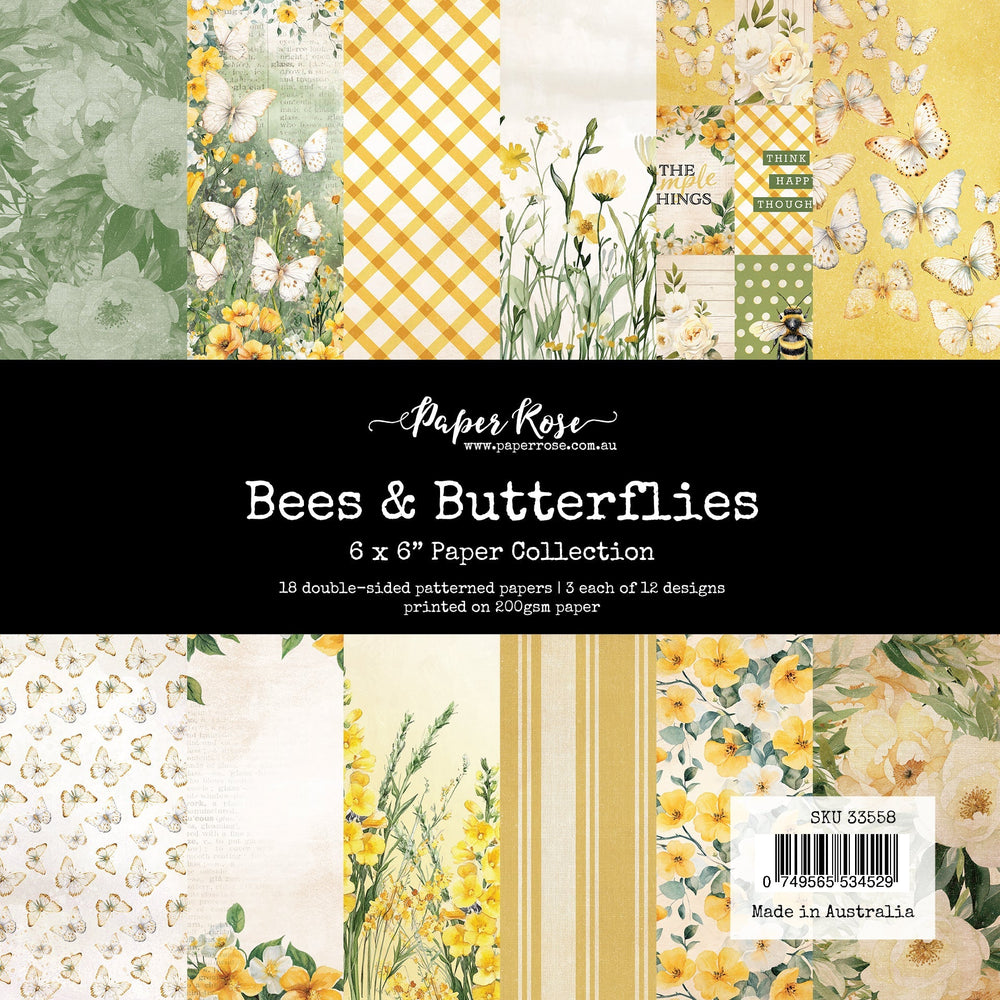Bees & Butterflies 6x6 Paper Collection 33558 — Ecstasy Crafts